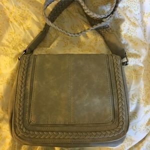 Gray Crossbody Handbag